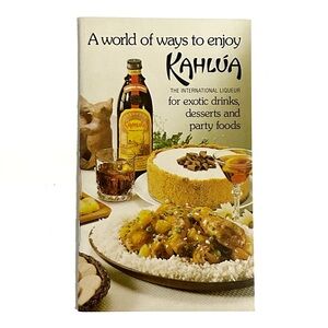 Vintage Kahlua Liqueur Recipes and Pairings Booklet Cocktails Mixology Cookbook